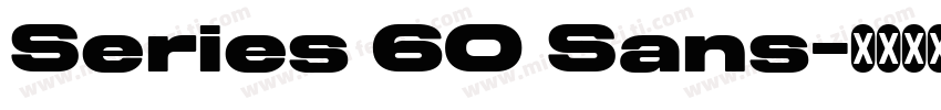 Series 60 Sans字体转换